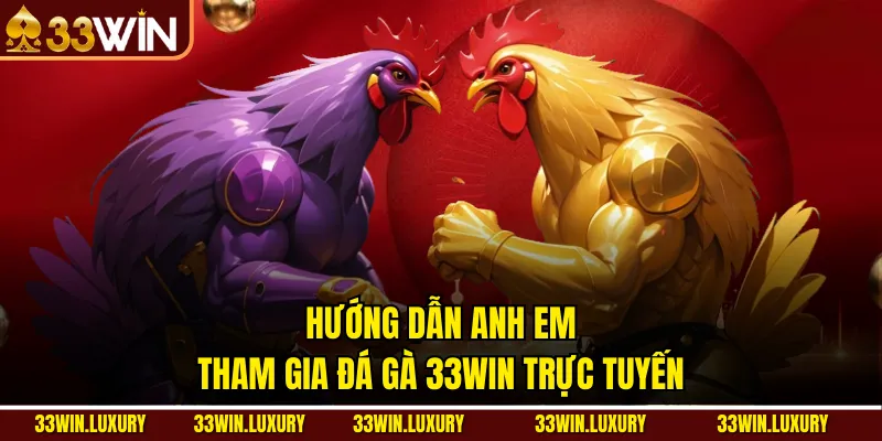 Hướng dẫn anh em tham gia Đá Gà 33win trực tuyến