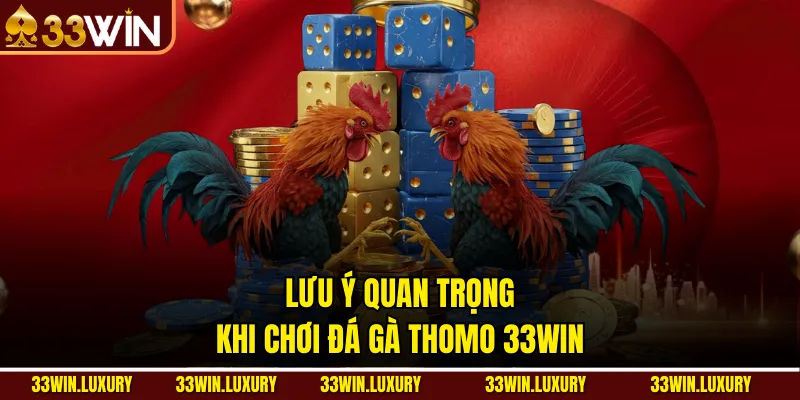 Lưu ý quan trọng khi chơi đá gà thomo 33win
